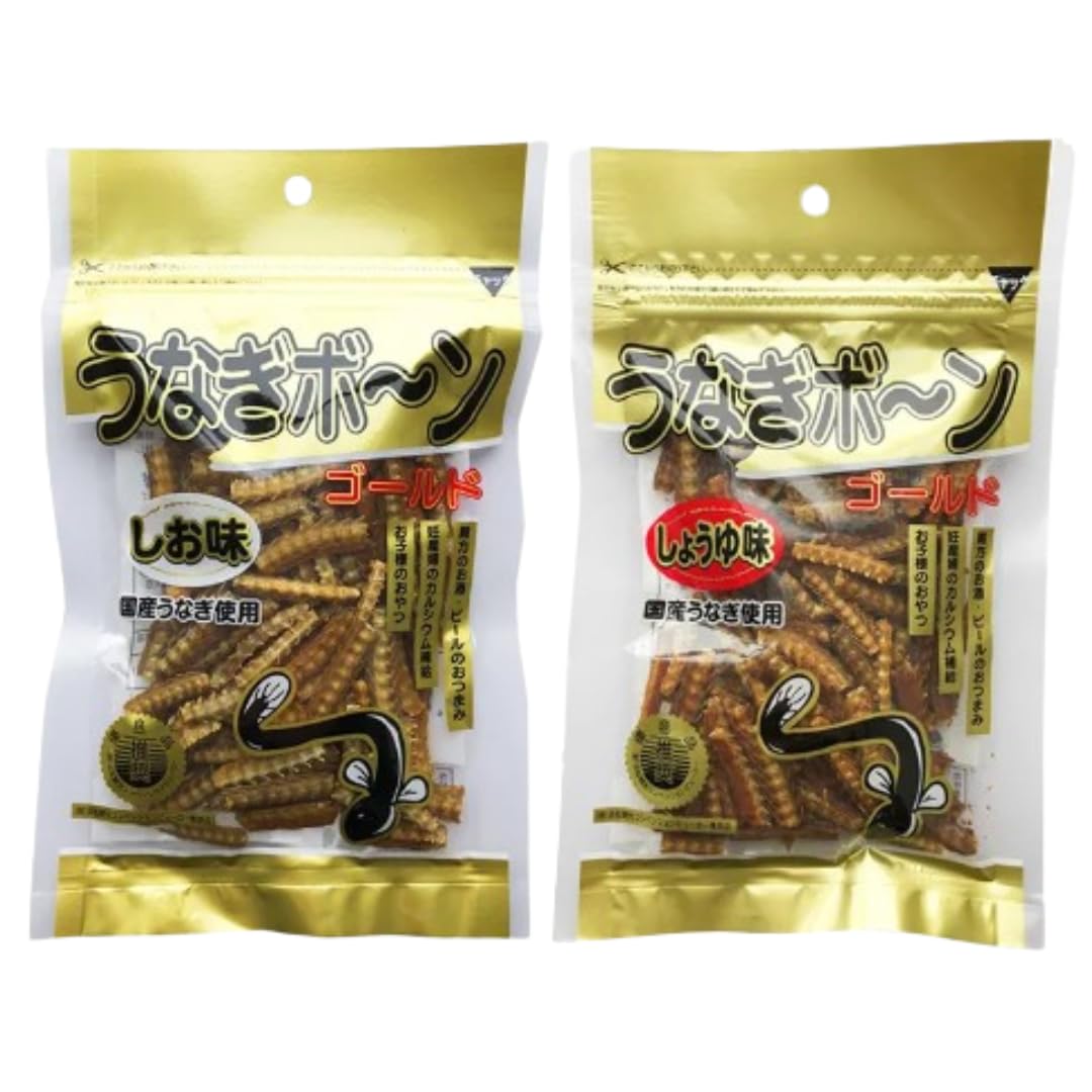 Amazon | 【魅惑の2袋セット】敷島屋 うなぎボーン しお味・しょうゆ味